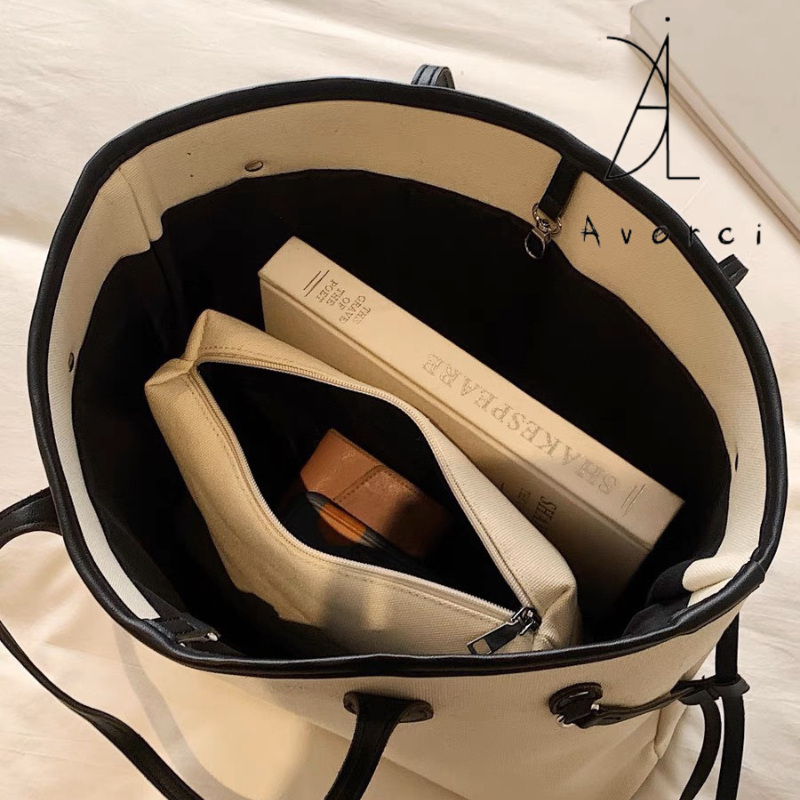 AVERCI Túi Xách Nữ, Túi Nữ Cầm Tay Big Size Thoải Mái Đựng Đồ Đi Chơi Đi Du Lịch 37x45x30cm AVC313558