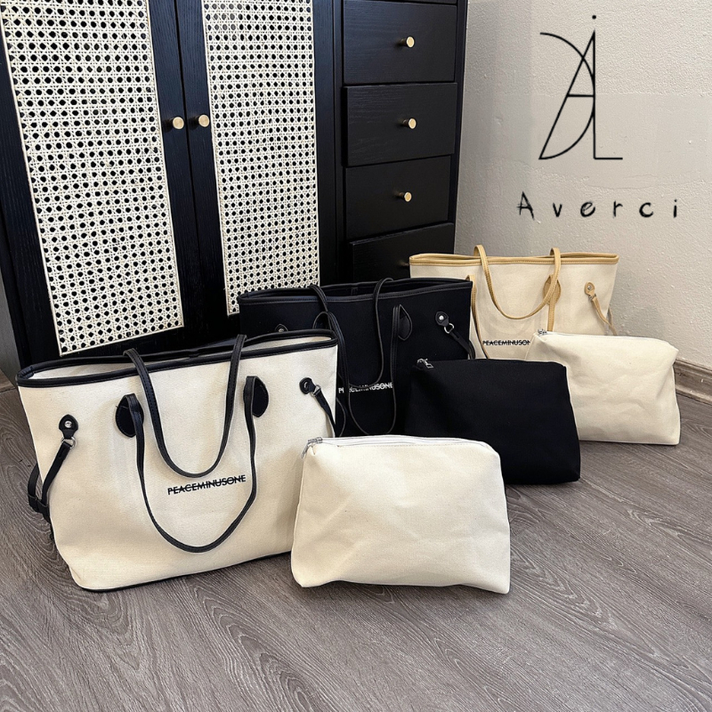 AVERCI Túi Xách Nữ, Túi Nữ Cầm Tay Big Size Thoải Mái Đựng Đồ Đi Chơi Đi Du Lịch 37x45x30cm AVC313558
