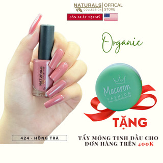 Sơn dưỡng thành phần hữu cơ phục hồi móng yếu, hư tổn USA NATURALS COLLECTION màu hồng trà  - 7.5ml - 424