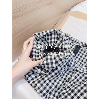 VÁY KẺ CỔ BÈO ĐUÔI CÁ