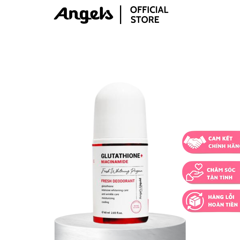 Lăn nách glutathione trắng da - Lăn khử mùi giảm thâm hết ố vàng áo 60ml Hàn Quốc