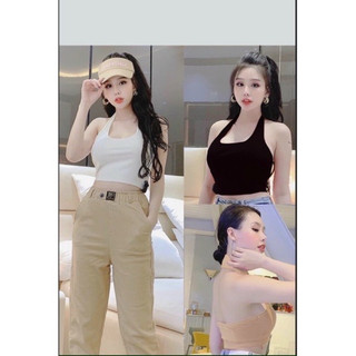 ÁO THUN YẾM CROPTOP PHOM NGẮN