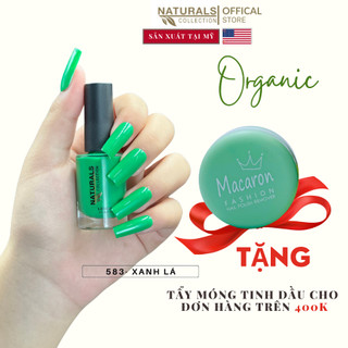 Sơn dưỡng thành phần hữu cơ phục hồi móng yếu, hư tổn USA NATURALS COLLECTION màu xanh lá  - 7.5ml - 583