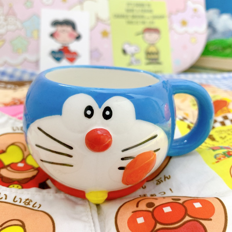 ly đầu doraemon gốm sứ hoạt hình dễ thương nhật bản