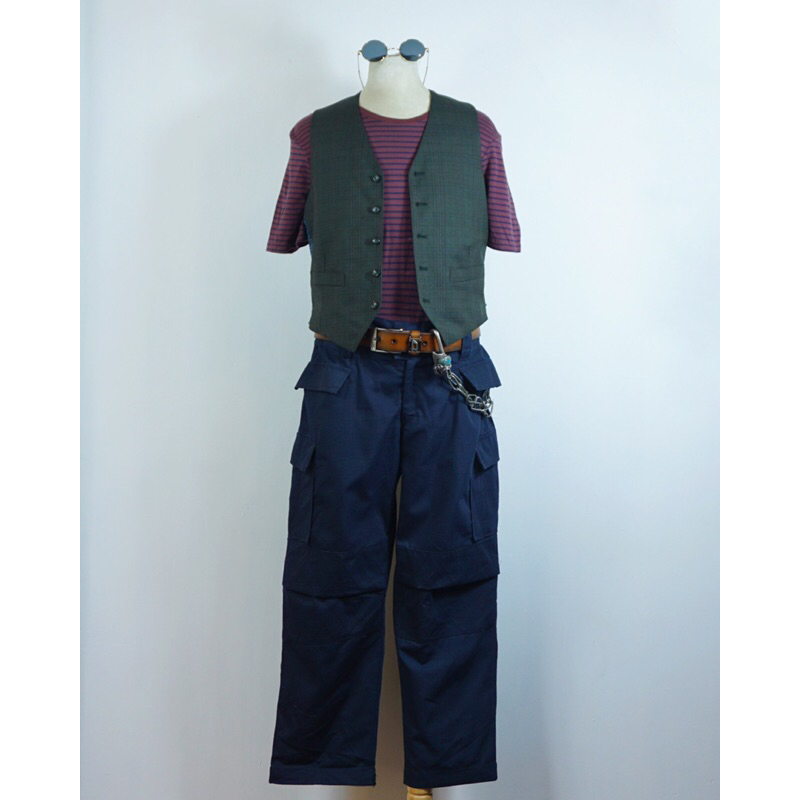 Set Nam, Vintage Set, 2hand Set, Áo thun Mỹ, Gile, Quần túi hộp, Cargo pant