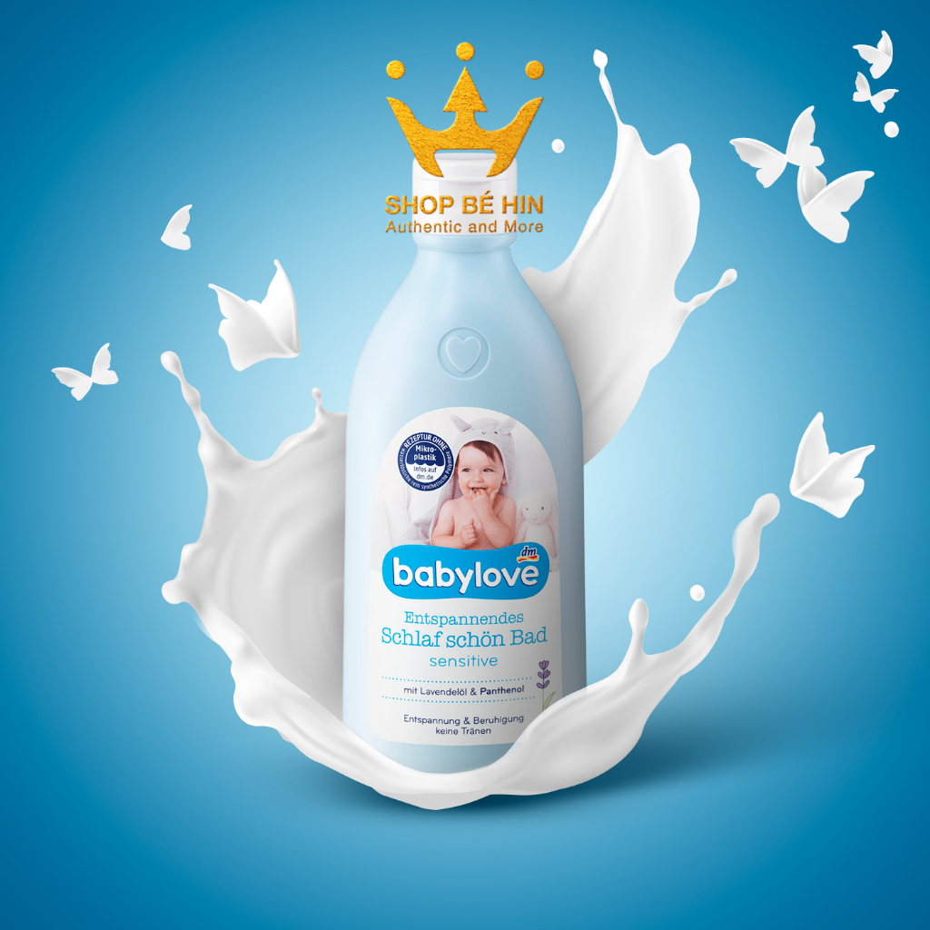Sữa tắm trẻ em Babylove Sensitiv Đức dành cho bé từ sơ sinh có da nhạy cảm 500ml