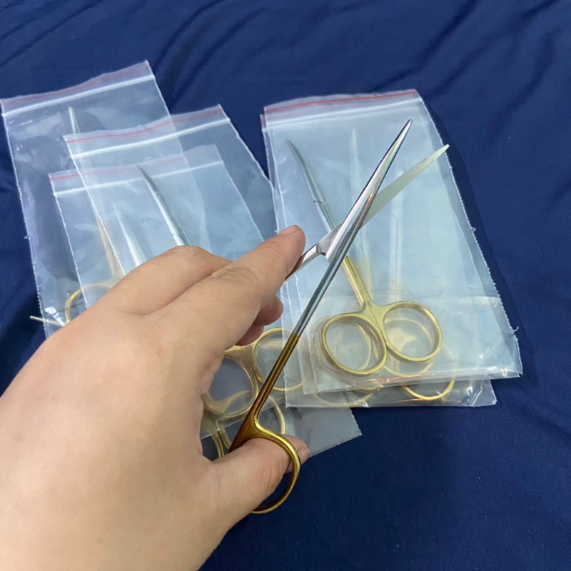 Kéo metzenbaum Cong cán vàng 14cm , cắt mô mềm