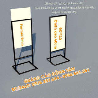 Standee sắt ngoài trời