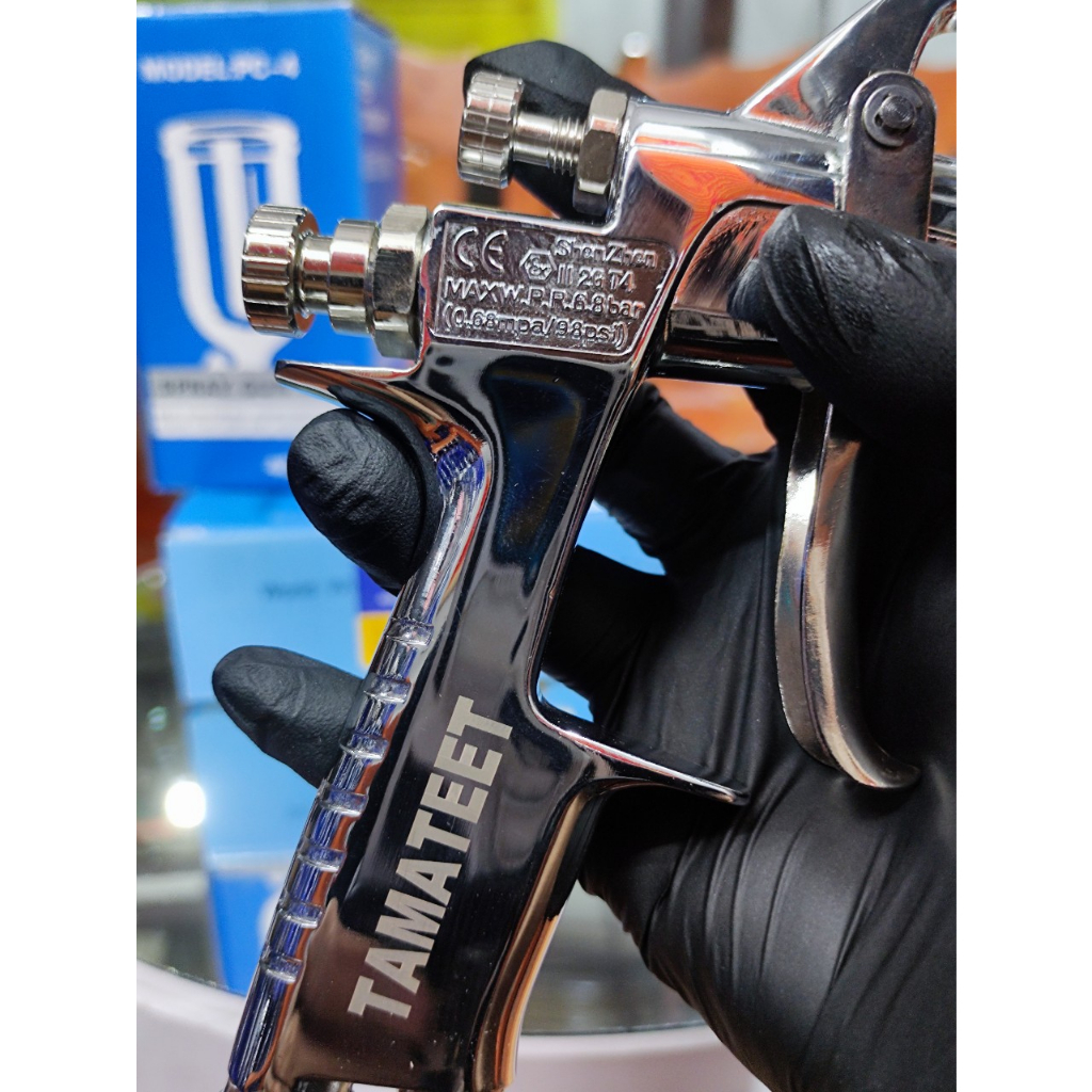 Súng phun sơn w101 , súng phun sơn chính hãng TAMATEET đầu phun H2 1,3