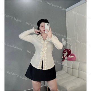 ÁO THUN VIỀN BÈO TAY LOE [TNT SHOP BIGSIZE 60KG 90KG]
