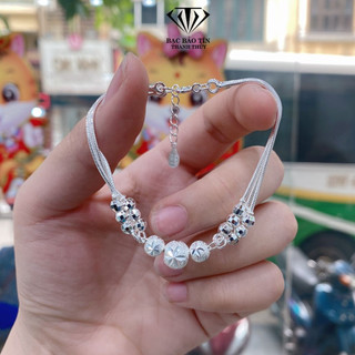 Lắc tay nữ bạc ta nguyên chất 950,lắc tay bạc ta sáng lấp lánh, 100% bạc 950, 95 % là bạc