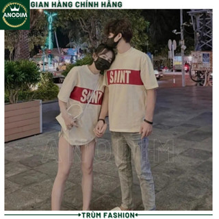 Áo thun cặp đôi nam nữ chữ SAINT siêu hot thời trang thiết kế mẫu mới hàng đẹp cao cấp