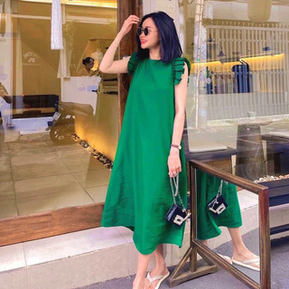 Đầm bầu 2 dây maxi đuôi cá thời trang