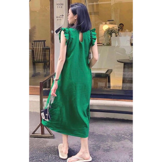 Đầm bầu 2 dây maxi đuôi cá thời trang