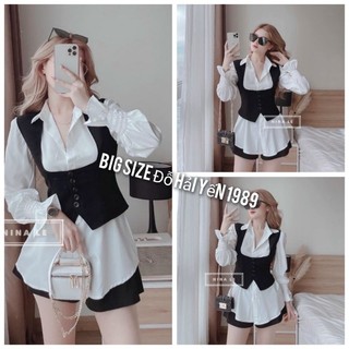 Sét sơ mi quần sọt big size msng03