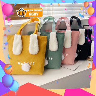 [HSP55] Túi tote Vải canvas mềm Đẹp Cực Hot đựng vừa a4💡🔔📣[SIÊU SALE][SIÊU XINH]💖❣️ Túi vải xinh hình tai thỏ