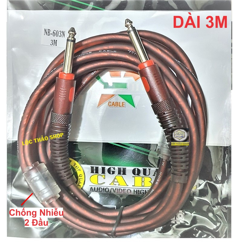 Cáp 2 đầu 6.5 dài 1M 3M 5M Chống Nhiễu Jstar