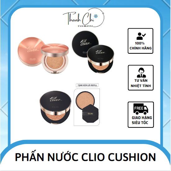 Phấn nước Clio Kill Cover Founwear Cushion XP (kèm lõi thay thế)