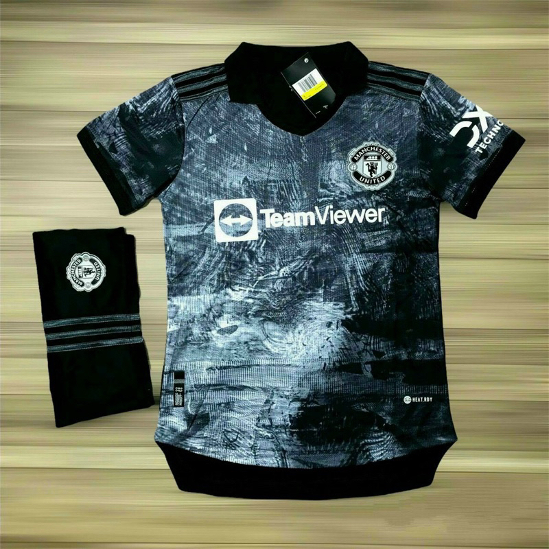 Sét Áo bóng đá 2023/24-Màu đỏ đen ( Chất liệu vải mè thái thấm hút mồ hôi