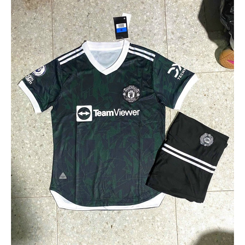 Sét Áo bóng đá 2023/24-Màu đỏ đen ( Chất liệu vải mè thái thấm hút mồ hôi