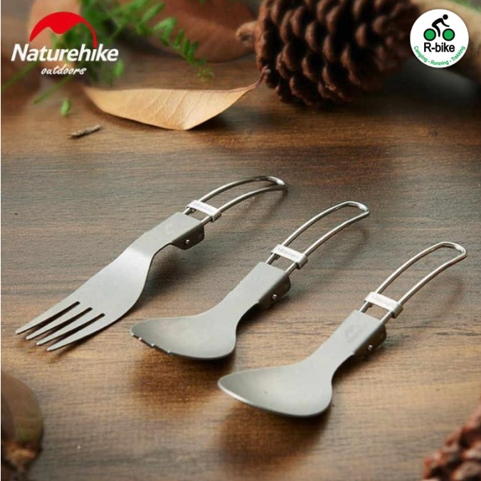 Thìa - Dao - Dĩa Titanium gấp gọn Naturehike NH19C001-J
