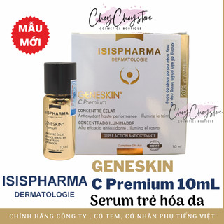 (Tem Cty)Tinh Chất Isis Pharma Geneskin C Premium 10mL giúp trẻ hóa làn da