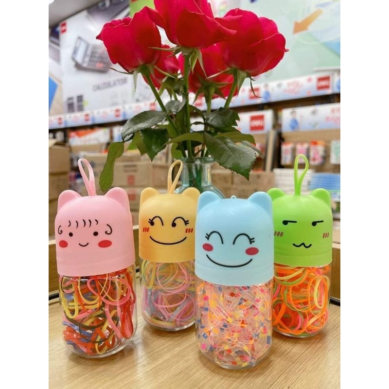 Thun buột tóc hũ cute