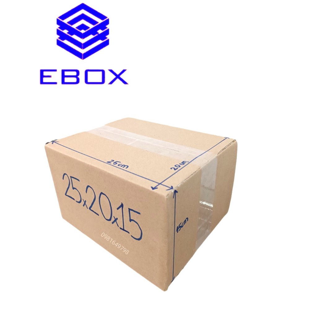 25x20x15 Hộp carton đóng hàng