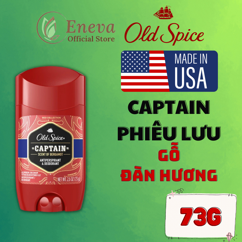 Lăn Khử Mùi Old Spice Nam Không Ố Vàng Áo, Sáp Khử Mùi Old Spice