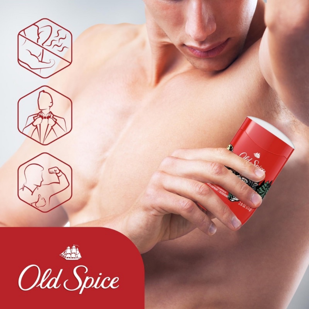 Lăn Khử Mùi Old Spice Nam Không Ố Vàng Áo, Sáp Khử Mùi Old Spice