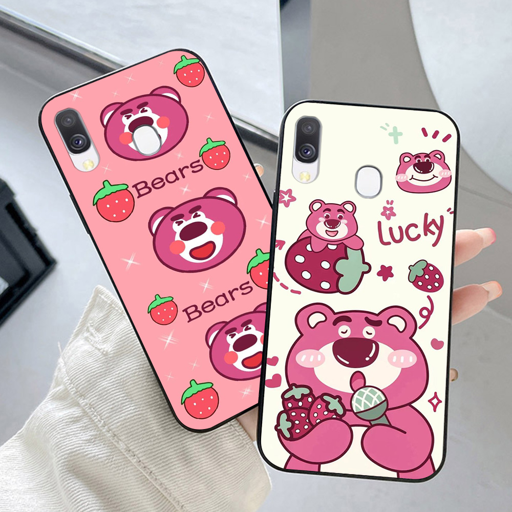 Ốp lưng Samsung a40 / ss a60 in hình gấu dâu chibi đáng yêu cute