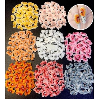 Hoa bột nail -cúc ruby cánh nhọn