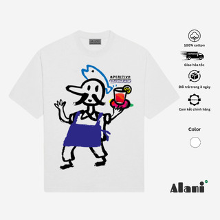 Áo Thun Unisex nam nữ form rộng oversize BARTENDER 100% Cotton - Local Brand ALANI