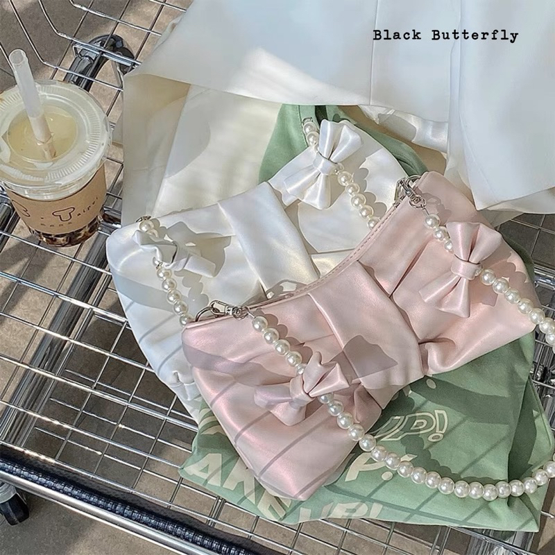 Túi đeo vai dáng nơ dây ngọc Butterfly