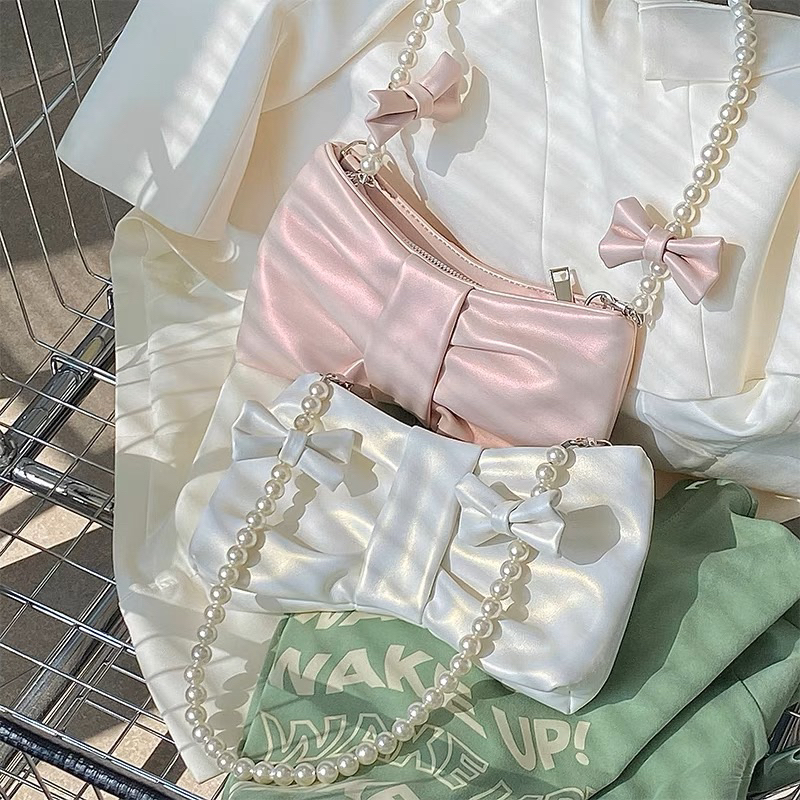 Túi đeo vai dáng nơ dây ngọc Butterfly