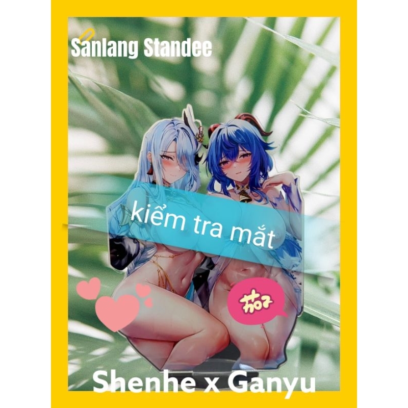 Mô hình nhân vật Genshin Impact. Standee Genshin Impact. standee Keqing, shenhe, ganyu.
