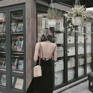 Váy maxi 2 dây hở lưng, đan nhiều kiểu dây
