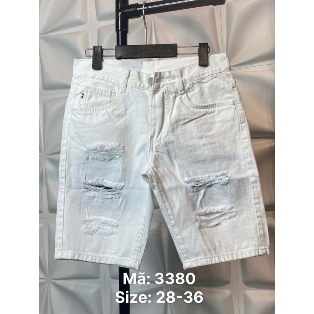 [305] Size lớn 95kg, Quần Short Jean Cotton Nam Vải Không Co Dãn, Đơn Giản Năng Động  [Tnhung] | BigBuy360 - bigbuy360.vn