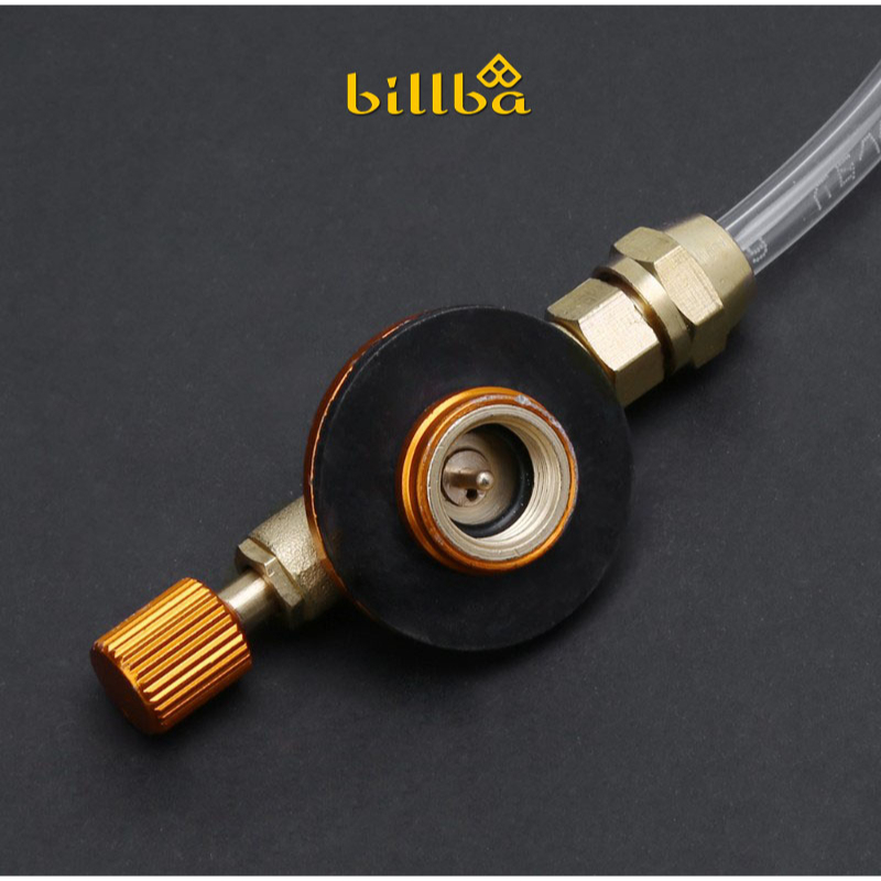 Van bơm chiết nạp bình ga lùn đi du lịch cắm trại dã ngoại, dây bơm gas từ bình gas 12L- Billba Camping