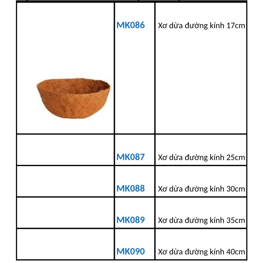 Miếng lót chậu xơ dừa