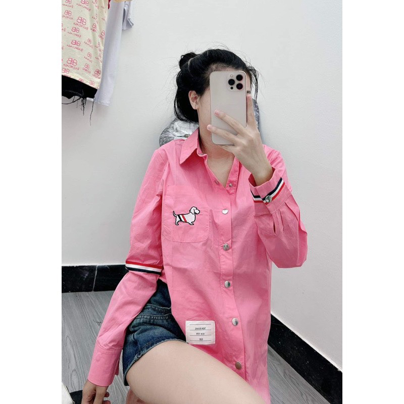 Áo sơ  mi thom  kẻ hot  hot ms :4123