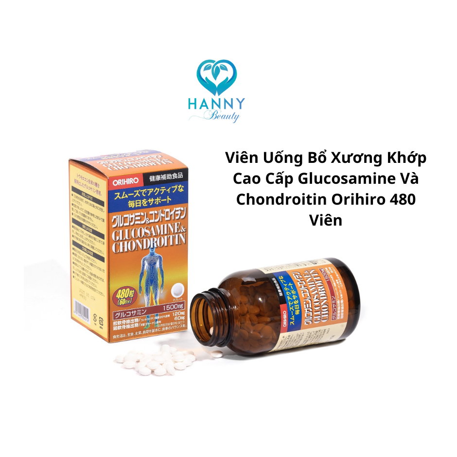 Viên Uống Bổ Xương Khớp Cao Cấp Glucosamine Và Chondroitin Orihiro 480 Viên