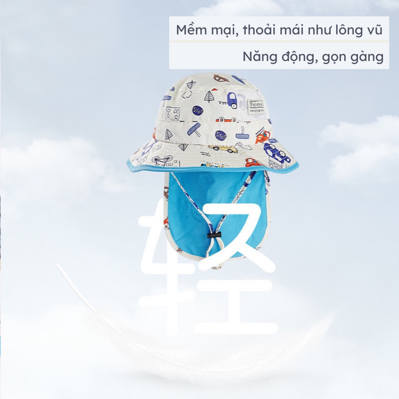 Mũ Bucket Outdoor Rộng Vành Che Nắng Cho Bé Nón Tai Bèo Dã Ngoại 2023 Siêu Hot