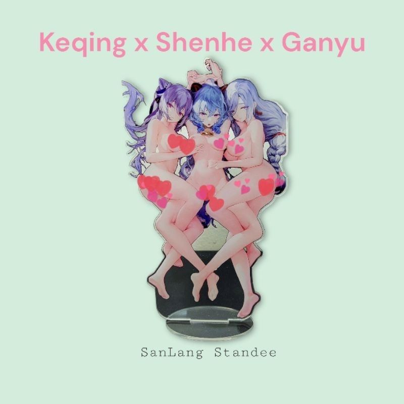 Mô hình nhân vật Genshin Impact. Standee Genshin Impact. standee Keqing, shenhe, ganyu.