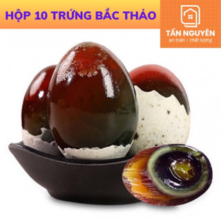 Combo 10 Trứng Bắc Thảo, Trứng Vịt Bắc Thảo Có Vỏ Trấu Loại Đặc Biệt
