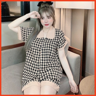 Bộ Đồ Pijama Nữ - bộ đồ ngủ mặc nhà dễ thương mịn mát freesize <58kg