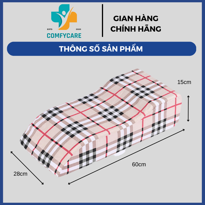 Gối Kê Chân Chống Suy Giãn Tĩnh Mạch - COMFYCARE - Gối Gác Chân Massage Tăng Tuần Hoàn Máu, Giảm Đau Nhức