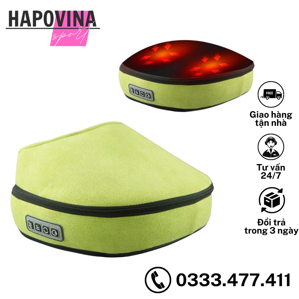 Máy Massage Chân Đa Năng HAPO Công Nghệ Mới, Máy Mát Xa Sưởi Ấm Các Bộ Phận Cơ Thể Giúp Thư Giãn Lưu Thông Máu Huyết