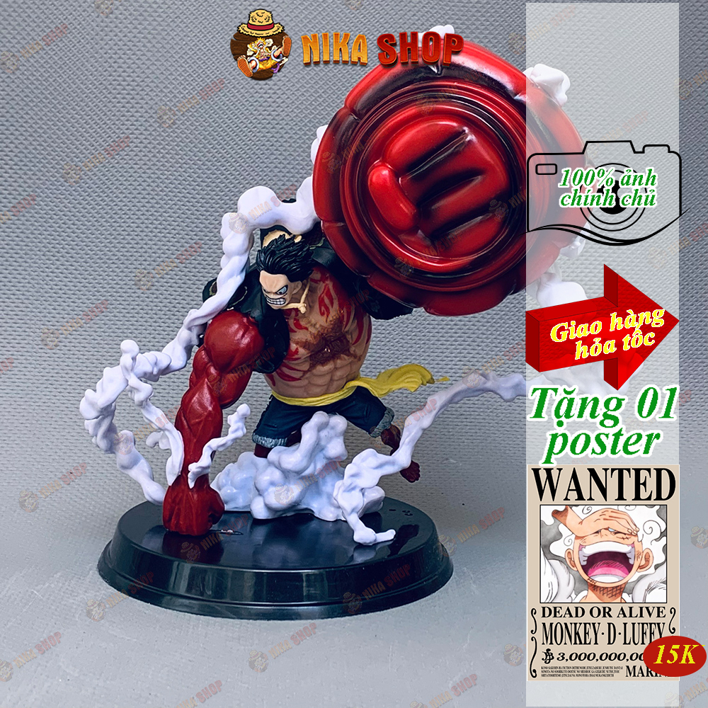 Mô hình One Piece Luffy gear 4, mô hình Luffy trang trí để bàn, Figure - mô hình anime