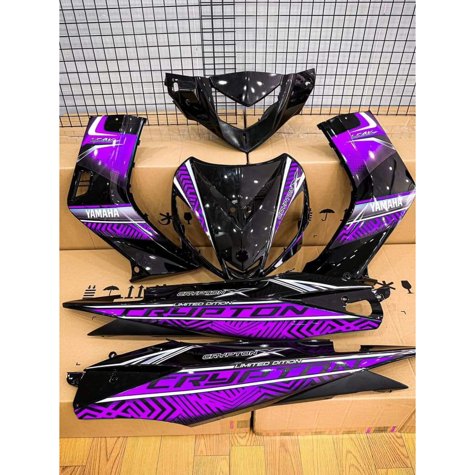 Tem Rời Exciter 2010 Crypton Dán Xe Đen